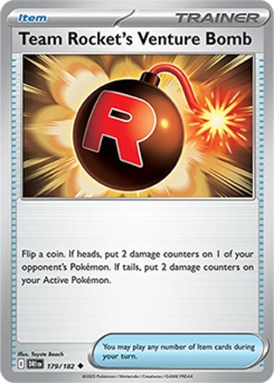 Team Rocket's Venture Bomb（DRI 179/182 Uncommon / Destined Rivals / Scarlet & Violet）