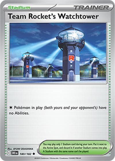Team Rocket's Watchtower（DRI 180/182 Uncommon / Destined Rivals / Scarlet & Violet）