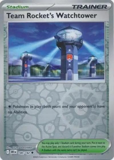 Team Rocket's Watchtower（DRI 180/182 Reverse Holo / Destined Rivals / Scarlet & Violet）