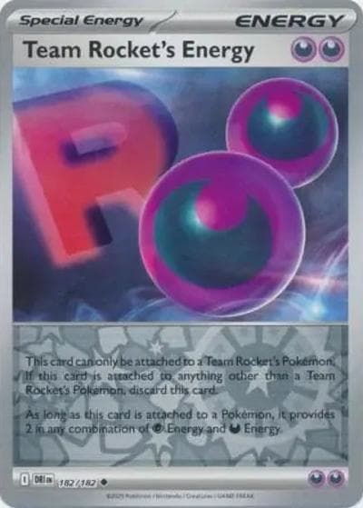 Team Rocket's Energy（DRI 182/182 Reverse Holo / Destined Rivals / Scarlet & Violet）