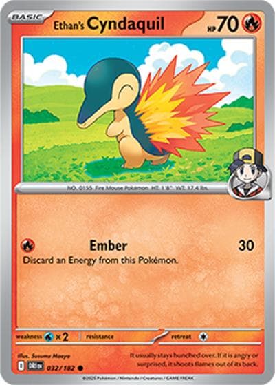 Ethan's Cyndaquil（DRI 032/182 Common / Destined Rivals / Scarlet & Violet）