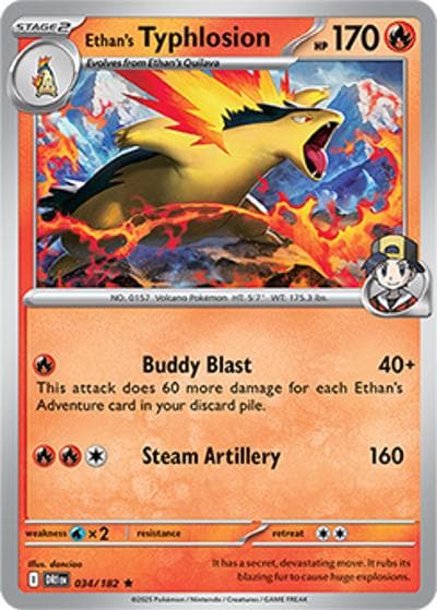 Ethan's Typhlosion（DRI 034/182 Rare / Destined Rivals / Scarlet & Violet）