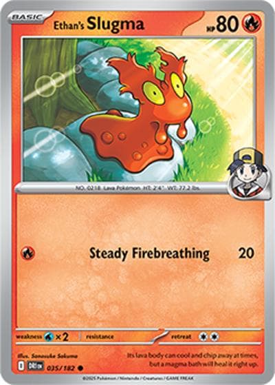 Ethan's Slugma（DRI 035/182 Common / Destined Rivals / Scarlet & Violet）