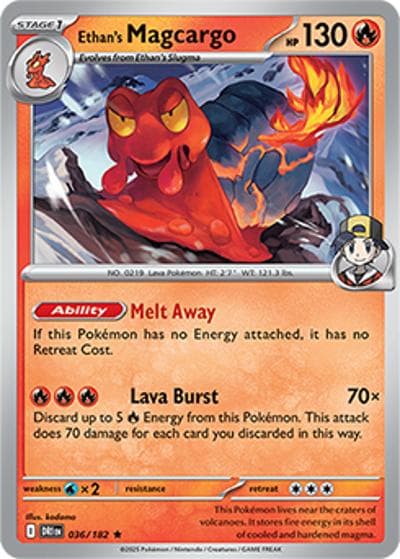 Ethan's Magcargo（DRI 036/182 Rare / Destined Rivals / Scarlet & Violet）