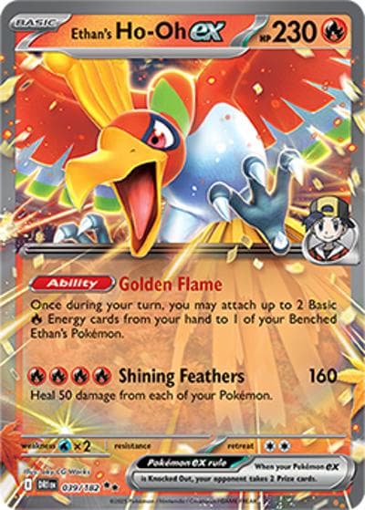 Ethan's Ho-Oh ex（DRI 039/182 Double Rare / Destined Rivals / Scarlet & Violet）