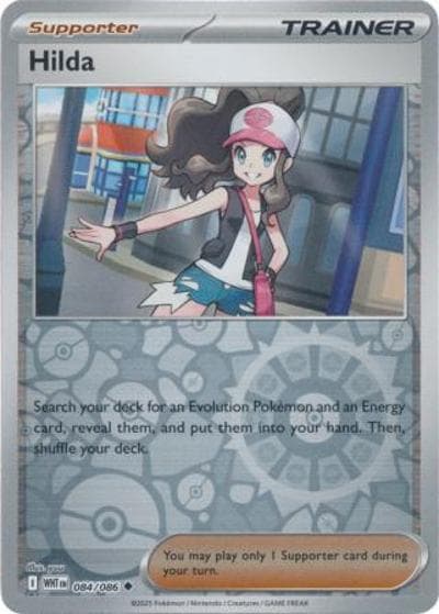 Hilda（WHT 084/086 Reverse Holo / White Flare / Scarlet & Violet）