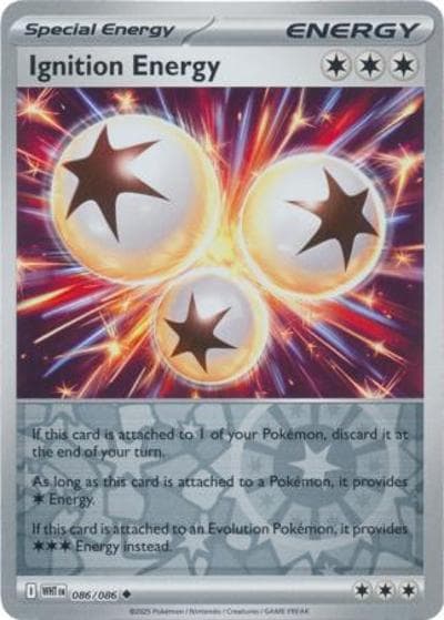 Ignition Energy（WHT 086/086 Reverse Holo / White Flare / Scarlet & Violet）