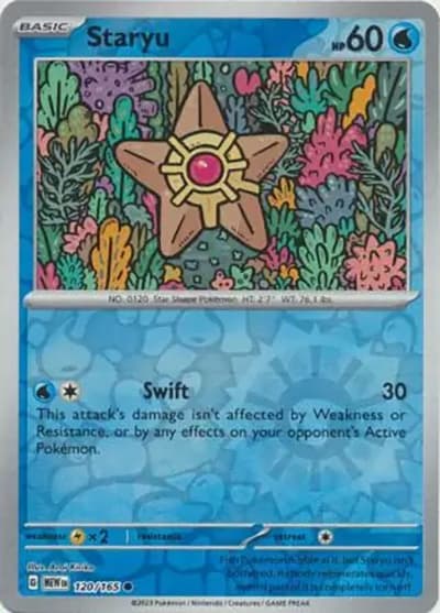 Staryu（MEW 120/165 Reverse Holo / 151 / Scarlet & Violet）
