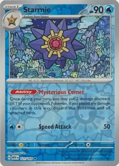 Starmie（MEW 121/165 Reverse Holo / 151 / Scarlet & Violet）