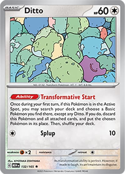 Ditto（MEW 132/165 Rare / 151 / Scarlet & Violet）