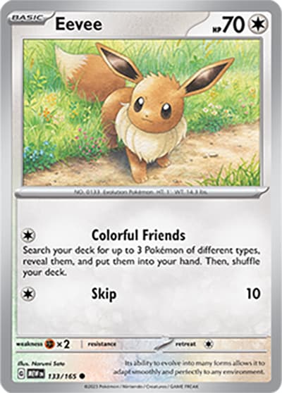 Eevee（MEW 133/165 Common / 151 / Scarlet & Violet）