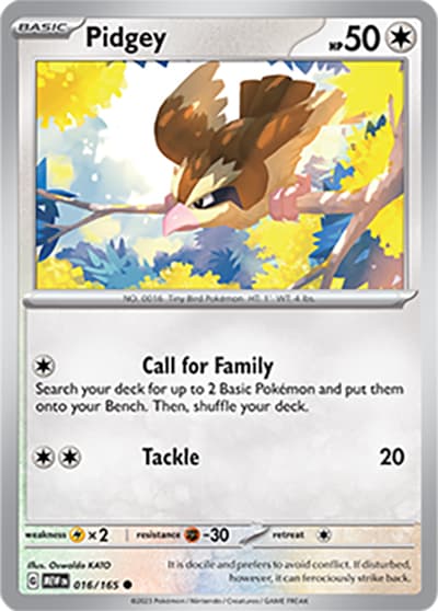 Pidgey（MEW 016/165 Common / 151 / Scarlet & Violet）