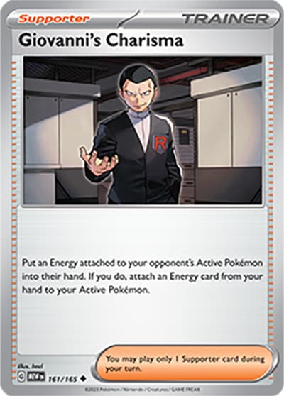 Giovanni's Charisma（MEW 161/165 Uncommon / 151 / Scarlet & Violet）