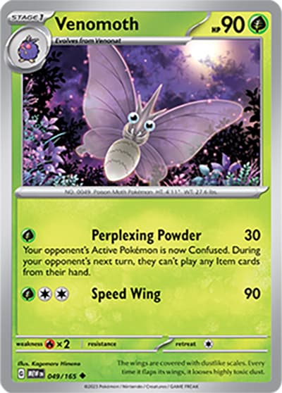 Venomoth（MEW 049/165 Uncommon / 151 / Scarlet & Violet）