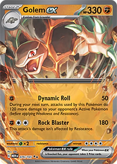 Golem ex（MEW 076/165 Double Rare / 151 / Scarlet & Violet）