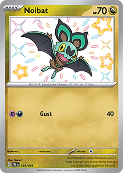 Noibat（PAF 194/091 Shiny Rare / Paldean Fates / Scarlet & Violet）