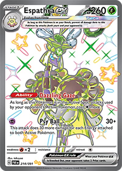 Espathra ex（PAF 214/091 Shiny Ultra Rare / Paldean Fates / Scarlet & Violet）