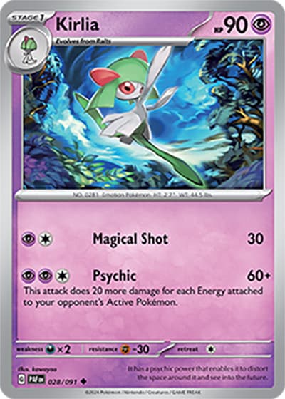 Kirlia（PAF 028/091 Uncommon / Paldean Fates / Scarlet & Violet）