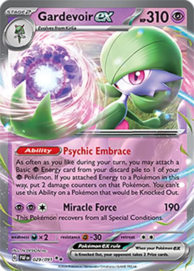 Gardevoir ex（PAF 029/091 Double Rare / Paldean Fates / Scarlet & Violet）