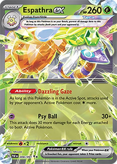 Espathra ex（PAF 006/091 Double Rare / Paldean Fates / Scarlet & Violet）