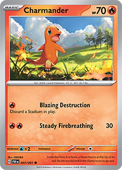 Charmander（PAF 007/091 Common / Paldean Fates / Scarlet & Violet）