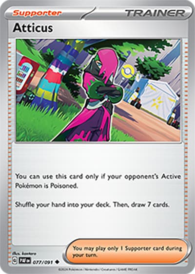 Atticus（PAF 077/091 Uncommon / Paldean Fates / Scarlet & Violet）