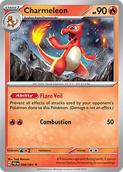 Charmeleon（PAF 008/091 Uncommon / Paldean Fates / Scarlet & Violet）