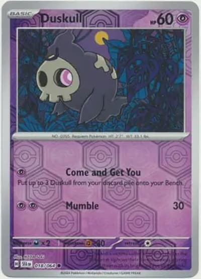 Duskull（SFA 018/064 Reverse Holo / Shrouded Fable / Scarlet & Violet）
