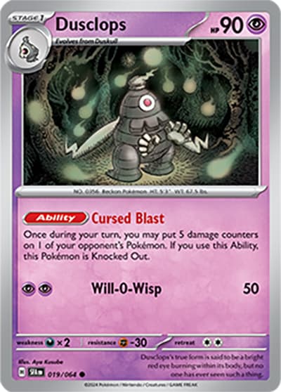 Dusclops（SFA 019/064 Common / Shrouded Fable / Scarlet & Violet）