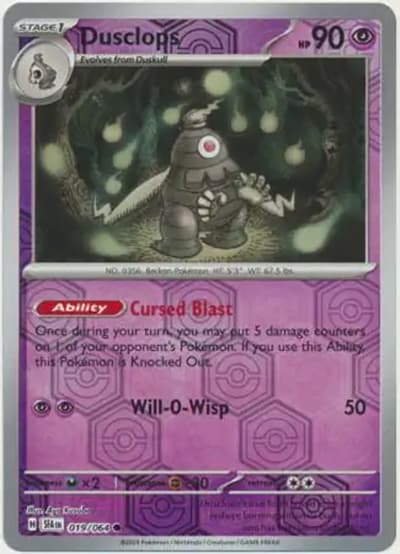 Dusclops（SFA 019/064 Reverse Holo / Shrouded Fable / Scarlet & Violet）