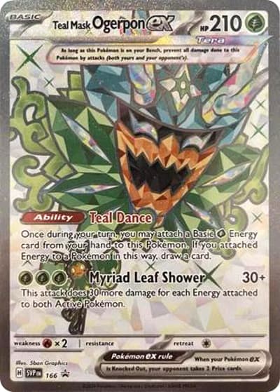 Teal Mask Ogerpon ex（SVPEN SVPEN166 Promo / Scarlet & Violet PROMO Cards / Scarlet & Violet）