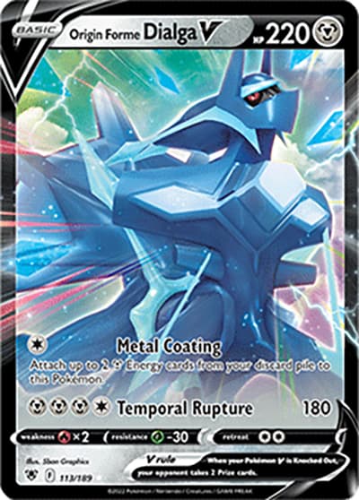 Origin Forme Dialga V（Holo Rare V / Astral Radiance / Sword & Shield）