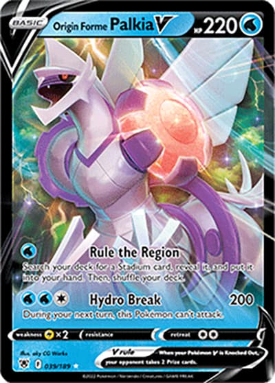 Origin Forme Palkia V（Holo Rare V / Astral Radiance / Sword & Shield）