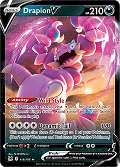 Drapion V（Holo Rare V / Lost Origin / Sword & Shield）