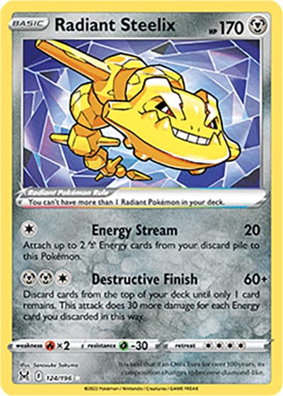 Radiant Steelix（Radiant Rare / Lost Origin / Sword & Shield）