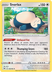 Snorlax (143/196 Rare Holo)