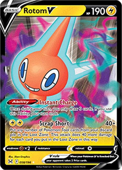 Rotom V（Holo Rare V / Lost Origin / Sword & Shield）