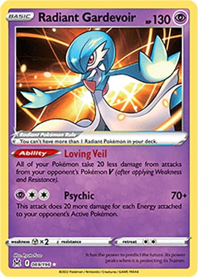 Radiant Gardevoir（Radiant Rare / Lost Origin / Sword & Shield）