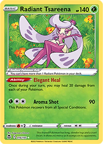 Radiant Tsareena（Radiant Rare / Silver Tempest / Sword & Shield）