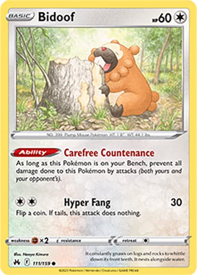 Bidoof（Common / Crown Zenith / Sword & Shield）