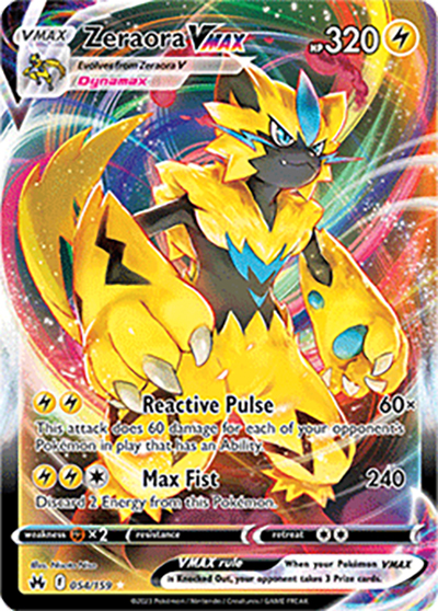 Zeraora VMAX（Holo Rare VMAX / Crown Zenith / Sword & Shield）