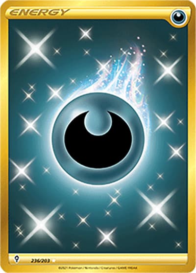 Basic Darkness Energy（Rare Holo / Evolving Skies / Sword & Shield）