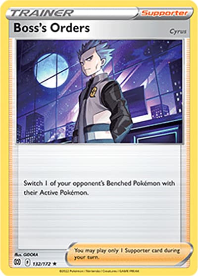 Boss's Orders（Cyrus）（Rare Holo / Brilliant Stars / Sword & Shield）