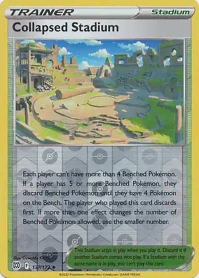 Collapsed Stadium（Reverse Holo / Brilliant Stars / Sword & Shield）