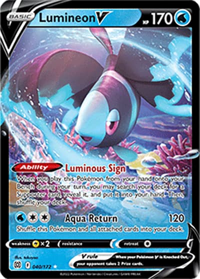 Lumineon V（Holo Rare V / Brilliant Stars / Sword & Shield）
