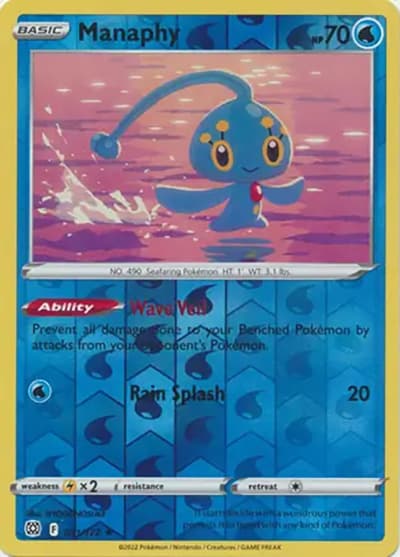 Manaphy（Reverse Holo / Brilliant Stars / Sword & Shield）