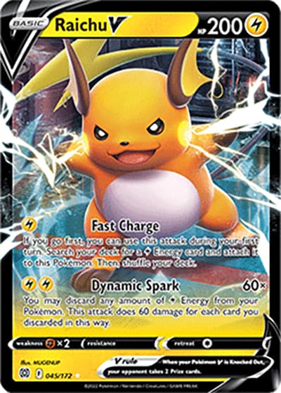 Raichu V（Holo Rare V / Brilliant Stars / Sword & Shield）