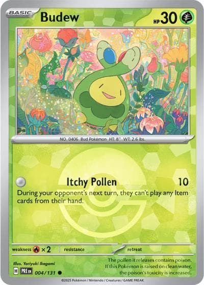 Budew（PRE 004/131 Poke ball Holo / Prismatic Evolutions / Scarlet & Violet）