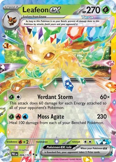 Leafeon ex（PRE 006/131 Double Rare / Prismatic Evolutions / Scarlet & Violet）