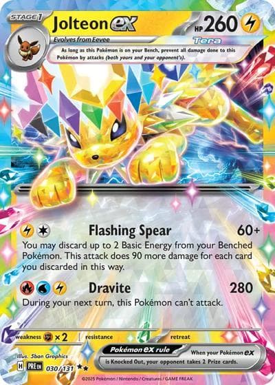 Jolteon ex（PRE 030/131 Double Rare / Prismatic Evolutions / Scarlet & Violet）